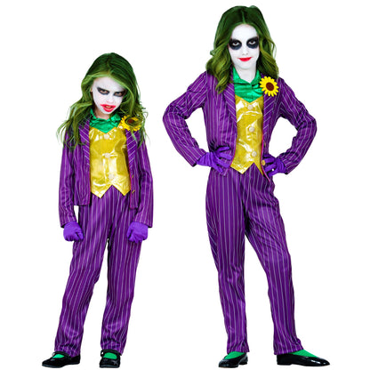 "EVIL CLOWN" (Jacke mit Bluse und Weste, Hose, Handschuhe) – Vorderansicht