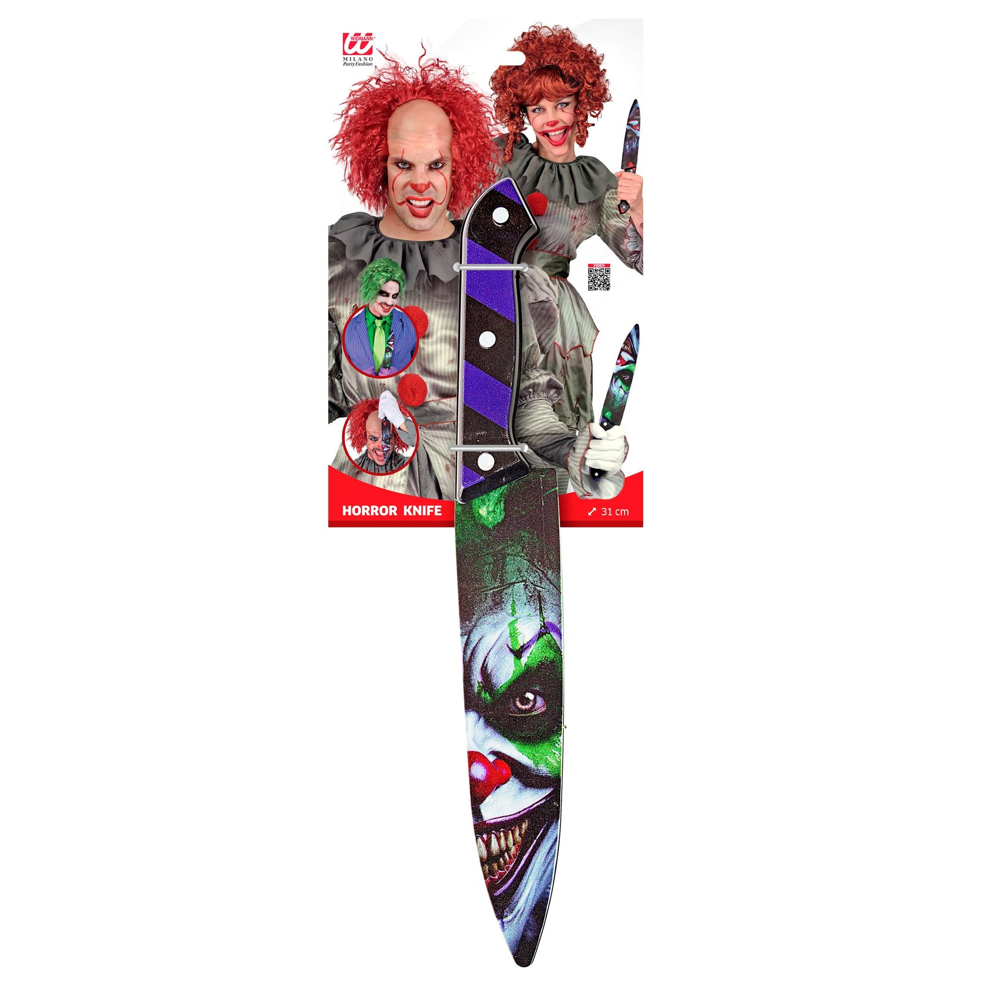 "EVIL CLOWN MESSER" 31 cm – Detailansicht