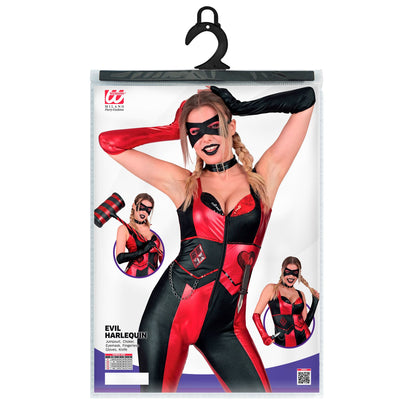 "EVIL HARLEQUIN" (Overall, Halsband, Augenmaske, fingerlose Handschuhe, Messer) – Ansicht 5