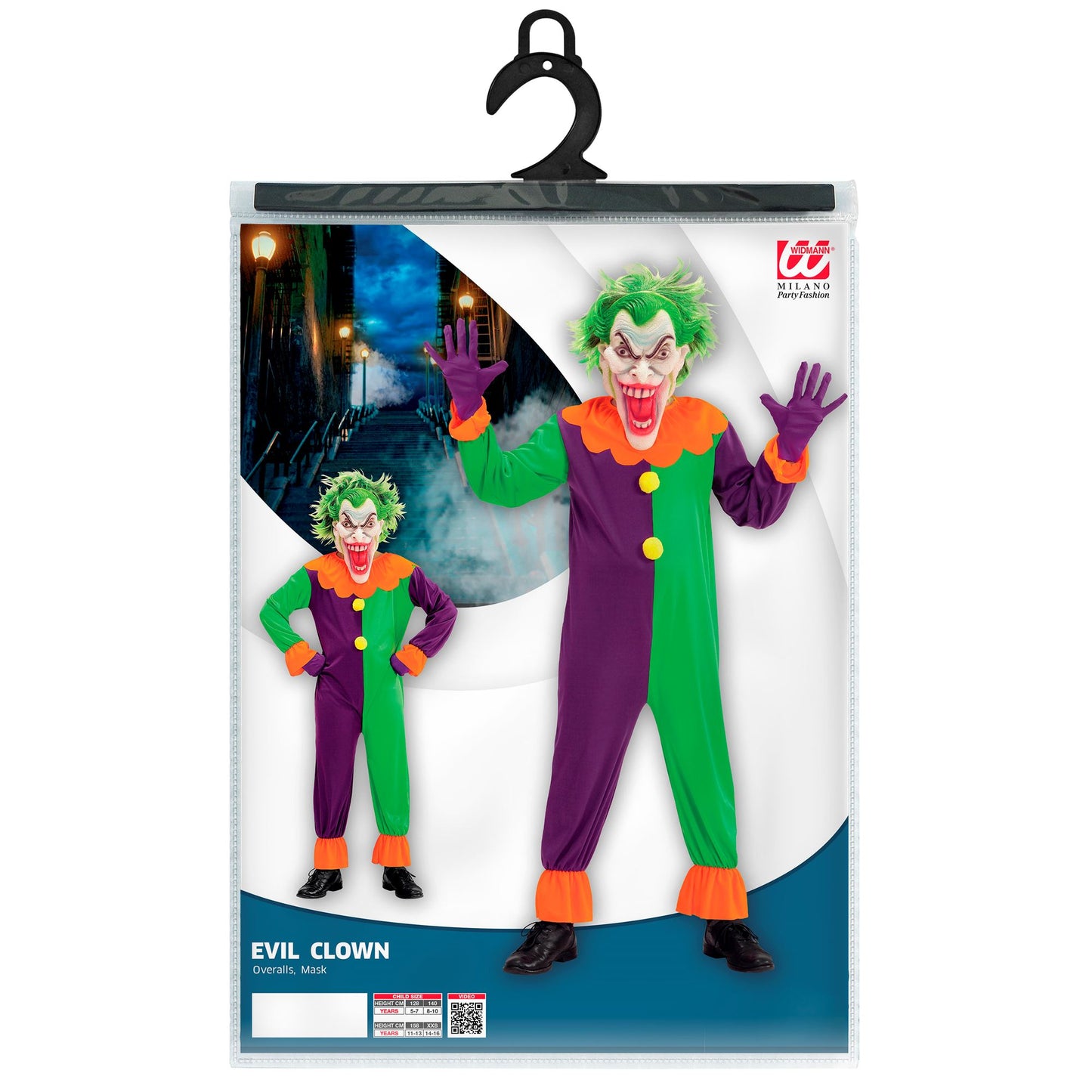 "EVIL JOKER" (Kostüm, Maske) – Ansicht 3