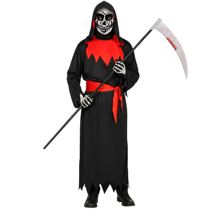 "EVIL PHANTOM" (Robe mit Kapuze, Gürtel, Maske) – Vorderansicht