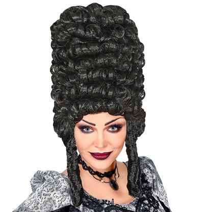 "EXTRA HOHE GOTHIC LADY PERÜCKE" schwarz in Polybag – Ansicht 3