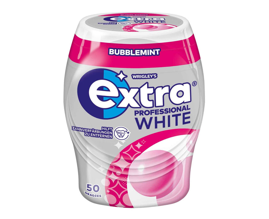 Wrigleys Extra Professional White Bubblemint zuckerfreier Kaugummi 50er-Dose 70 g