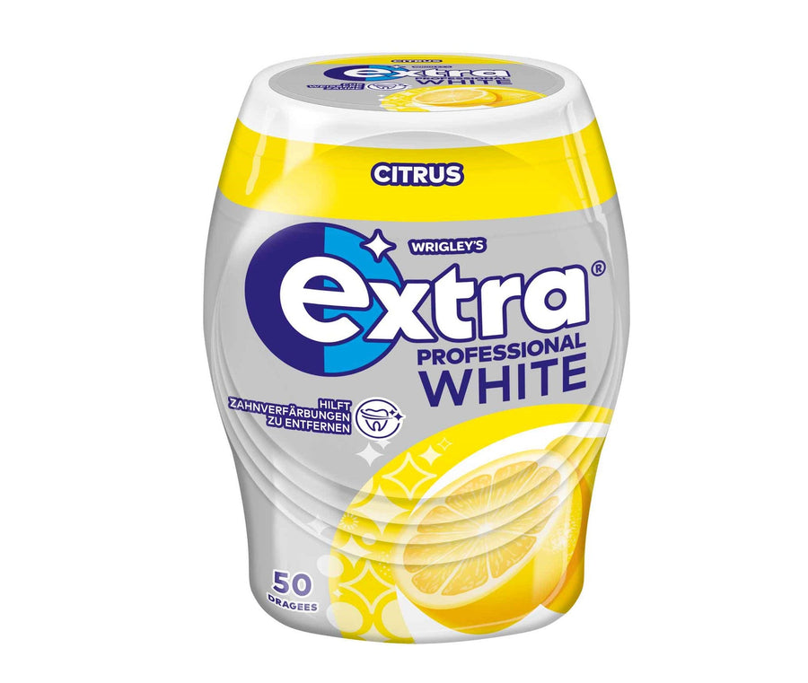 Wrigleys Extra Professional White Citrus zuckerfreie Kaugummis, 50 Stück, 70 g Packung
