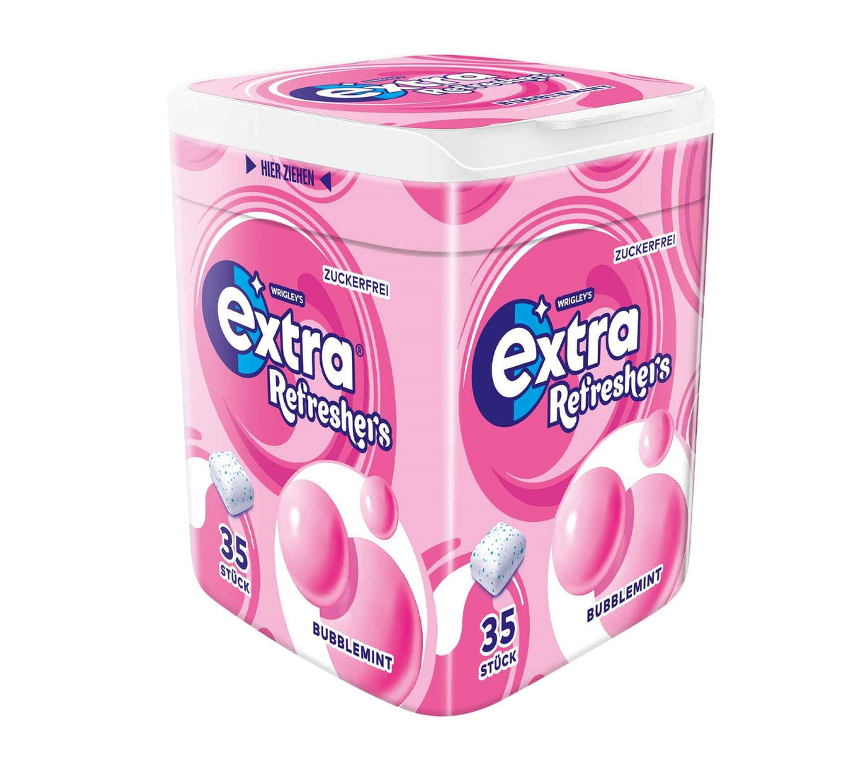 Wrigleys Extra Refreshers Bubblemint zuckerfreie Kaugummi 78 g Packung