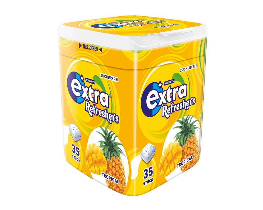 Wrigleys Extra Refreshers Tropical zuckerfreie Kaugummis 35 Stück