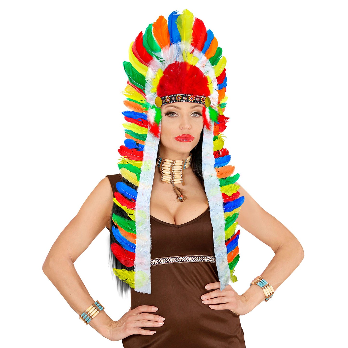 "EXTRALANGER INDIANERHAARSCHMUCK" ca. 160 cm – Detailansicht