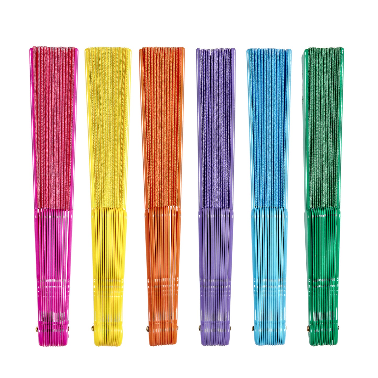 "FÄCHER AUS STOFF" 23 cm - sort. in 6 Farben – Detailansicht