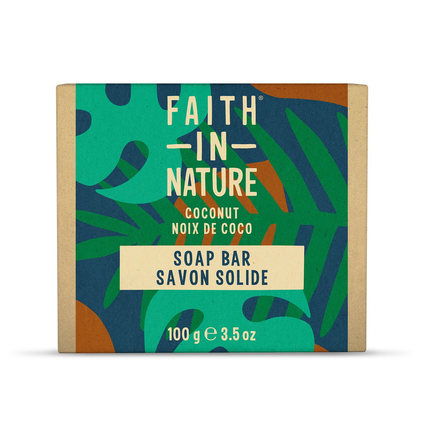 Faith In Nature, Coconut, Cleansing & Moisturising, Seifenstück, 100 g