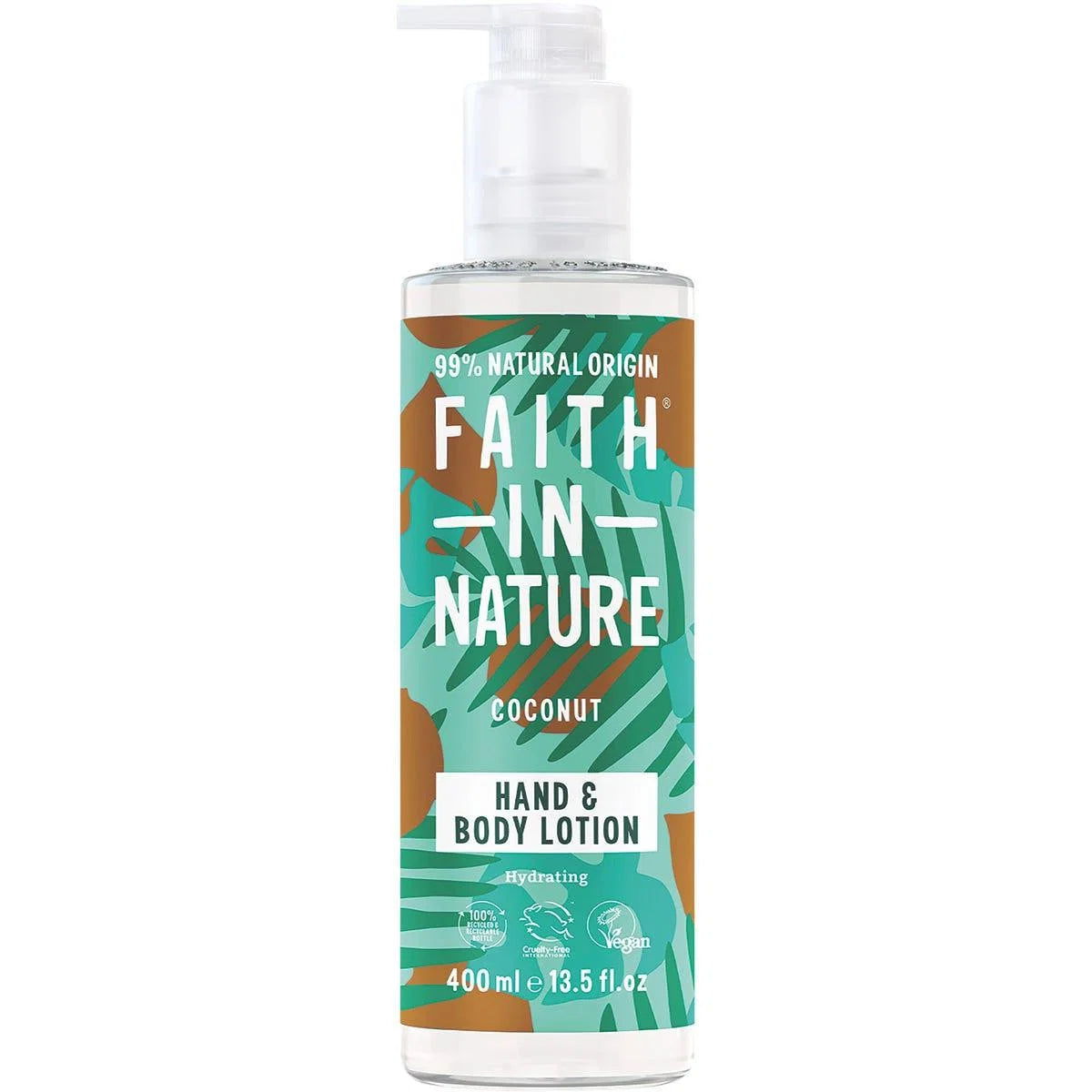 Faith In Nature, Coconut, Feuchtigkeitsspendend & Weichmachend, Täglich, Körperlotion, Für Hände & Körper, 400 ml