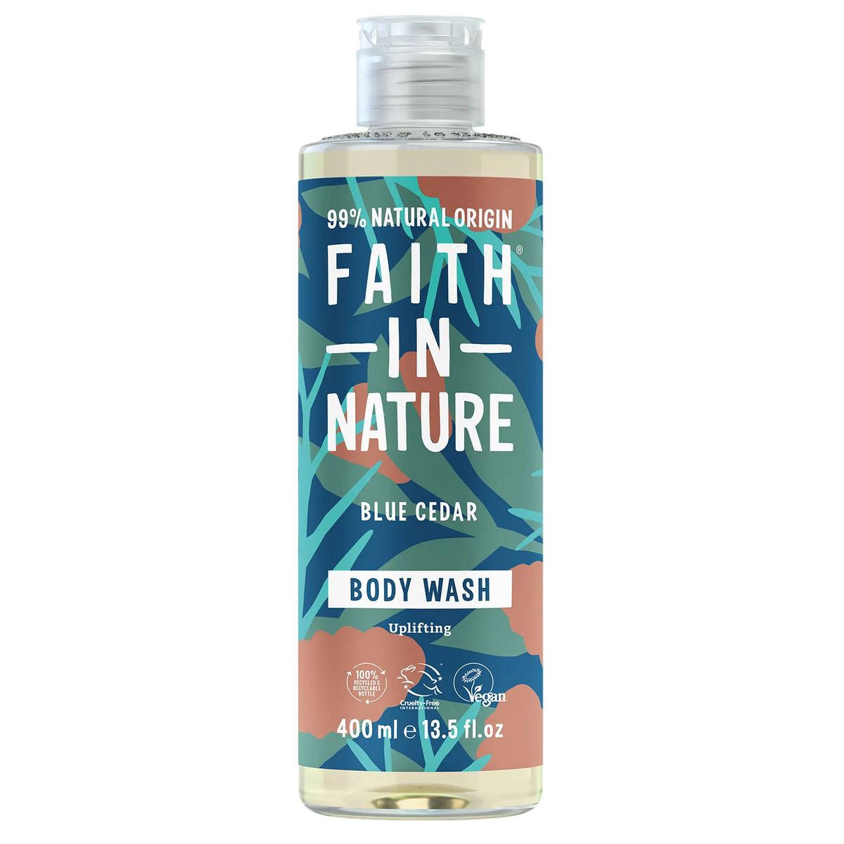 Faith In Nature, Blue Cedar, Cleansing & Revitalising, Duschgel, 400 ml