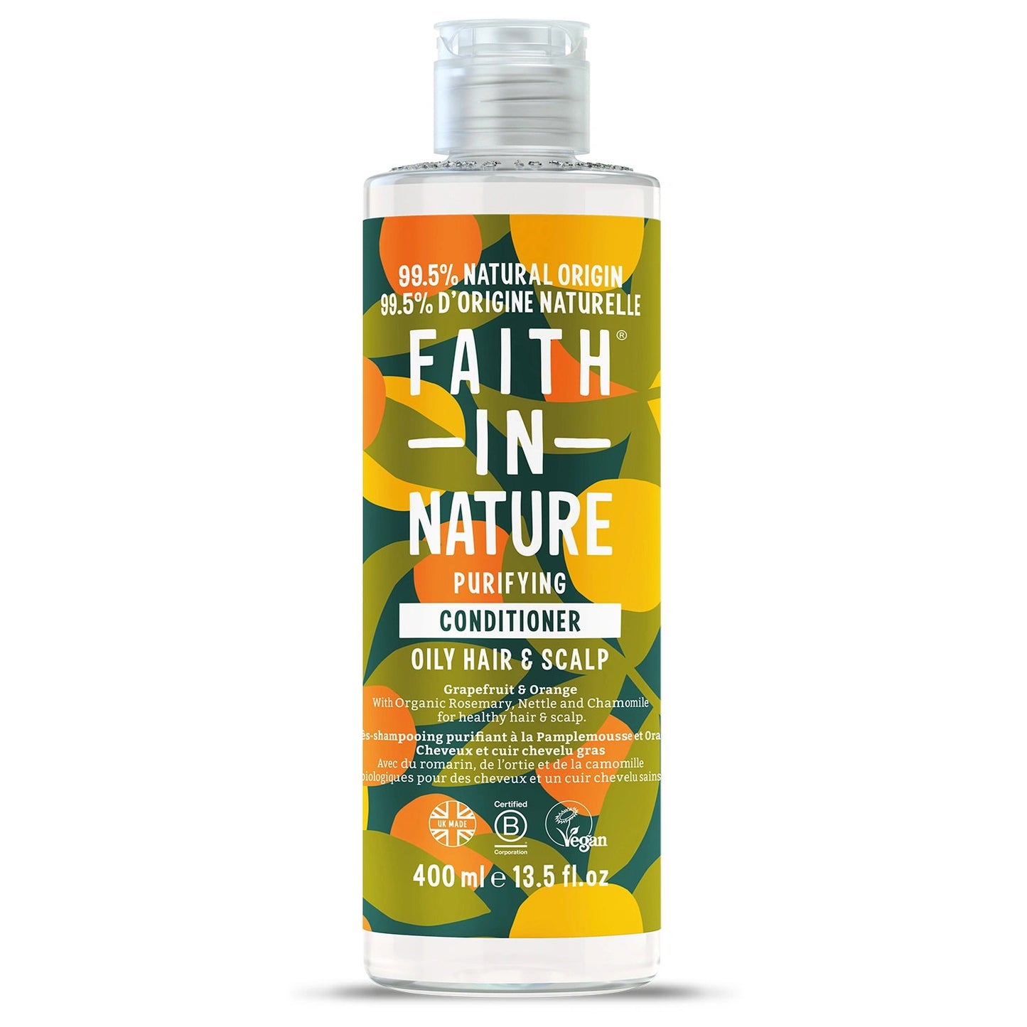 Faith In Nature, Grapefruit & Orange, Haarspülung, Cleansing & Purifying, 400 ml