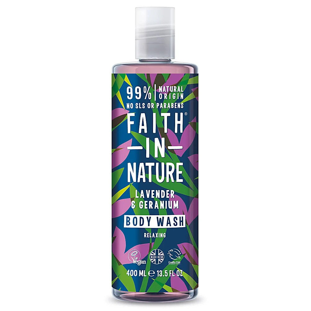 Faith In Nature, Lavender & Geranium, Cleansing & Nourishing, Duschgel, 400 ml