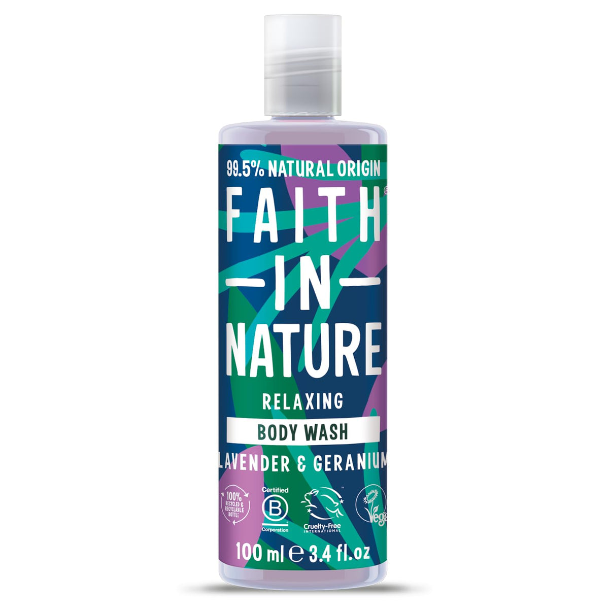 Faith In Nature, Lavender & Geranium, Entspannend, Duschgel, 100 ml