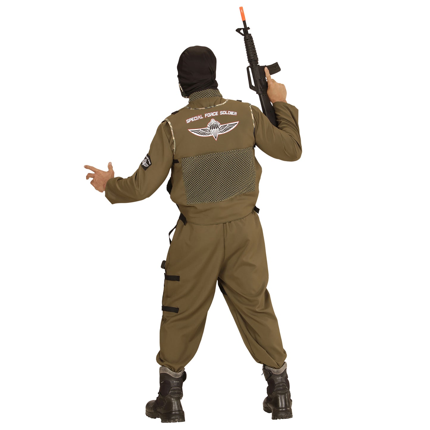 "FALLSCHIRMSPRINGER SPECIAL FORCES" (Overall, Weste, Kapuze) – Ansicht 4