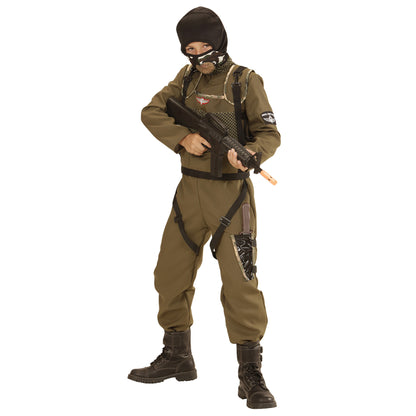 "FALLSCHIRMSPRINGER SPECIAL FORCES" (Overall, Weste, Kapuze) – Vorderansicht
