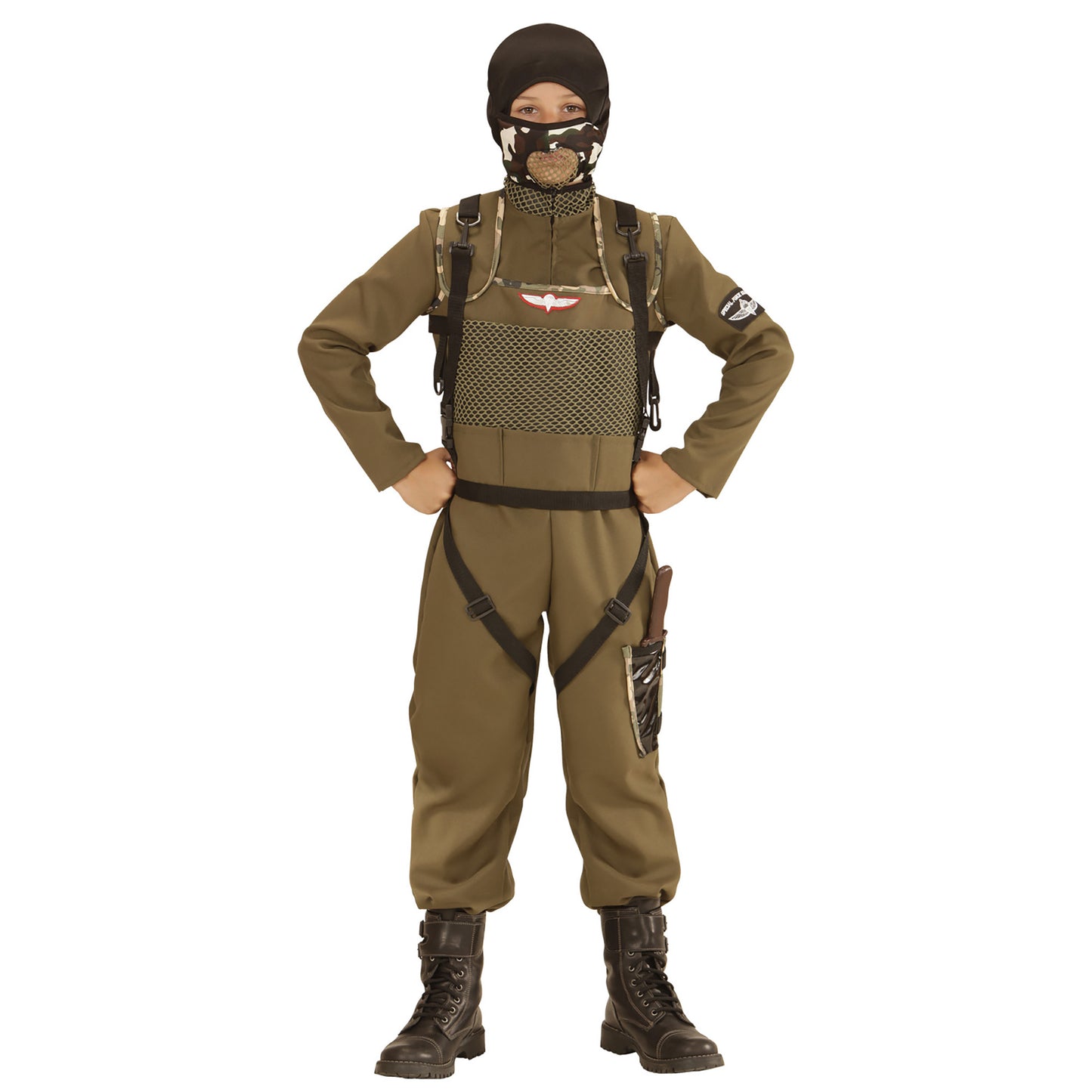 "FALLSCHIRMSPRINGER SPECIAL FORCES" (Overall, Weste, Kapuze) – Ansicht 3