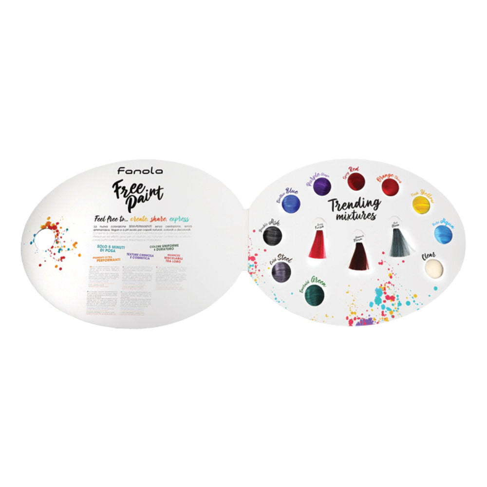 Fanola, Free Paint, Haarfarbenkarte