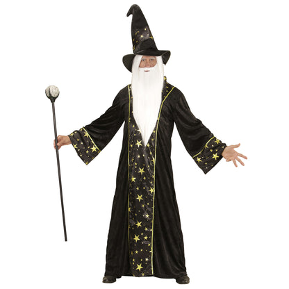 "FANTASY ZAUBERER" (Robe, Hut) – Vorderansicht