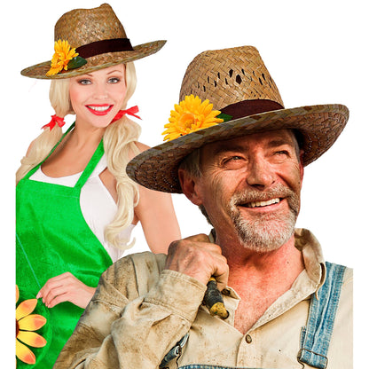 "FARMERHUT MIT SONNENBLUME" aus Stroh – Ansicht 3
