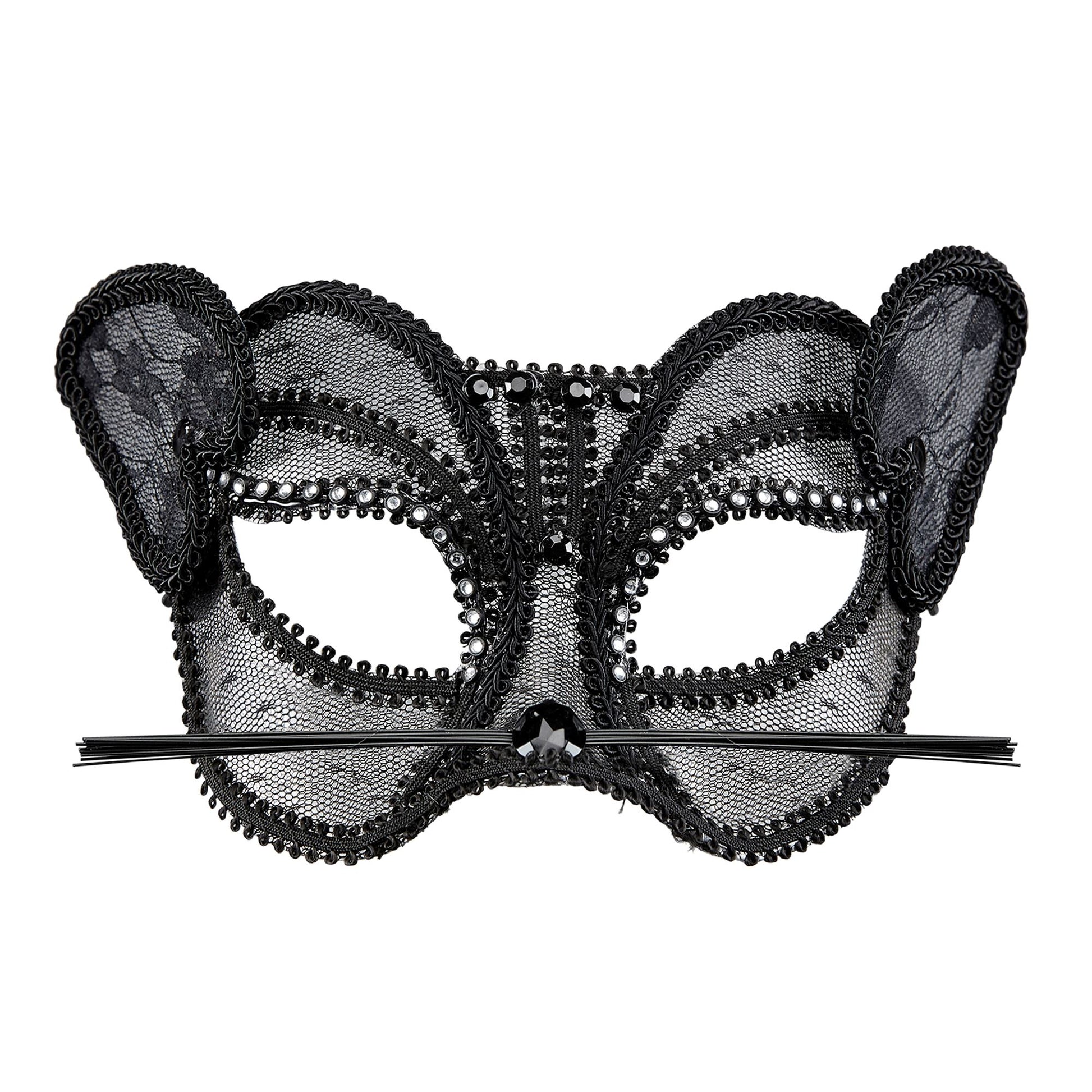"FASHION PANTHER NUDE LOOK AUSSPITZE MIT STRASS" – Vorderansicht