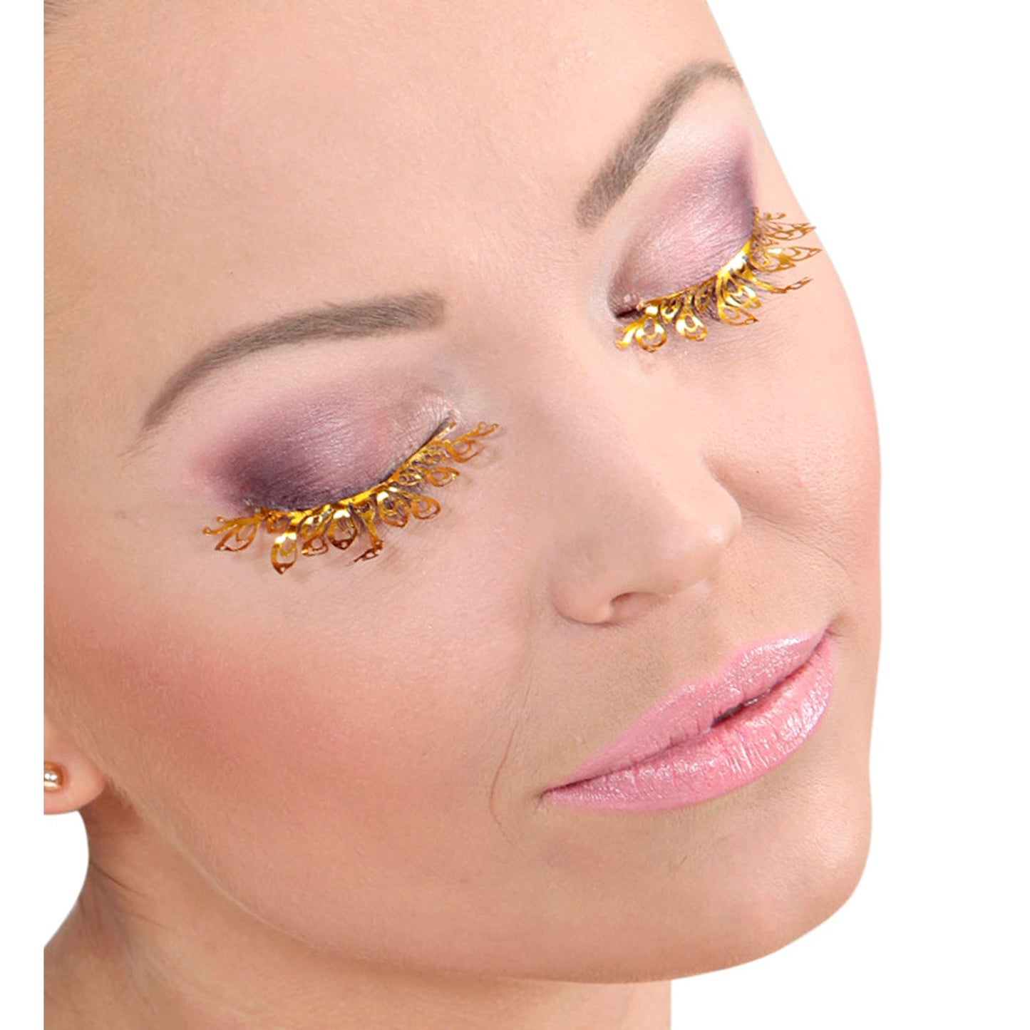 "FASHION TATTOO WIMPERN GOLD" in Box mit Klebstoff in Glasflasche – Detailansicht