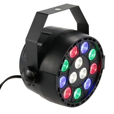RGBW PAR LED Bühnenscheinwerfer – Fasnacht24 12x1W DMX512 Stage Light – Produktansicht