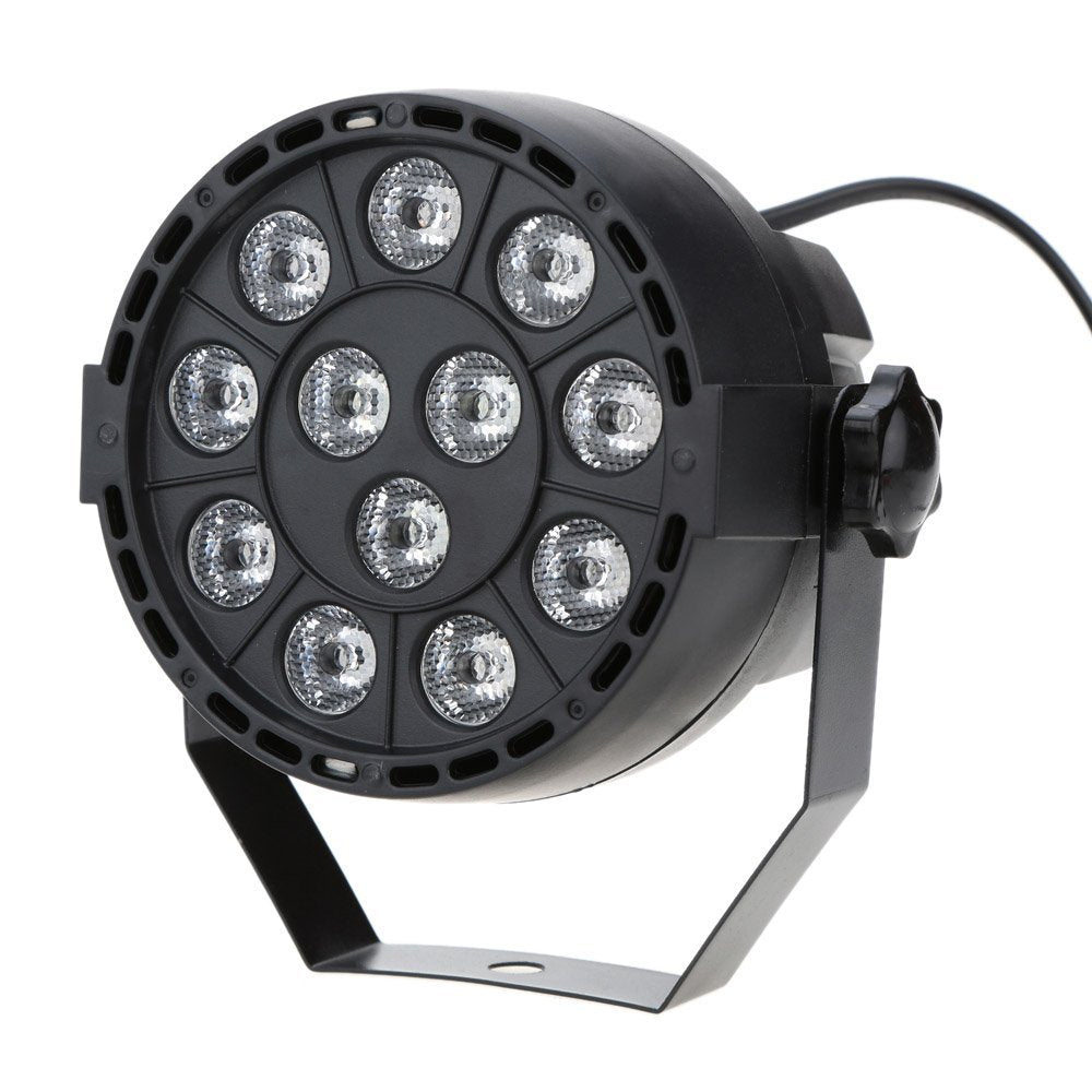RGBW PAR LED Bühnenscheinwerfer – Fasnacht24 12x1W DMX512 Stage Light – Seitenansicht