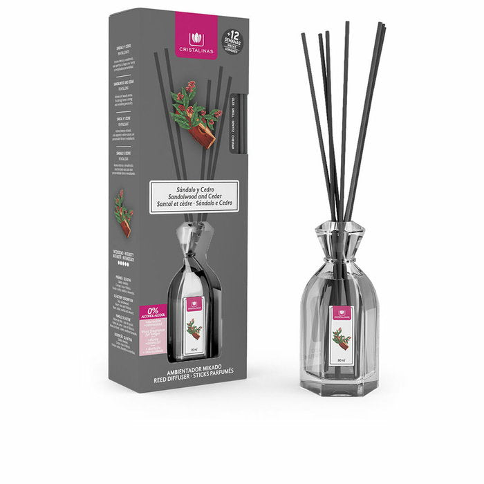 Cristalinas Mikado Raumduft Sandelholz Zedernholz 90 ml