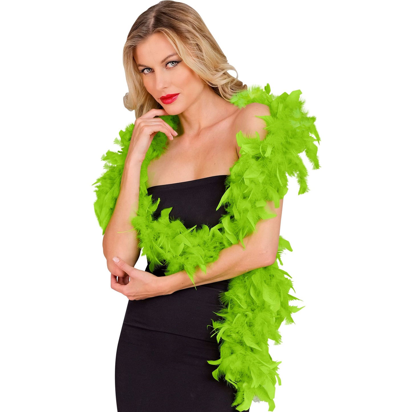 "FEDERBOA" lime - 1,80 m - 50 g – Detailansicht