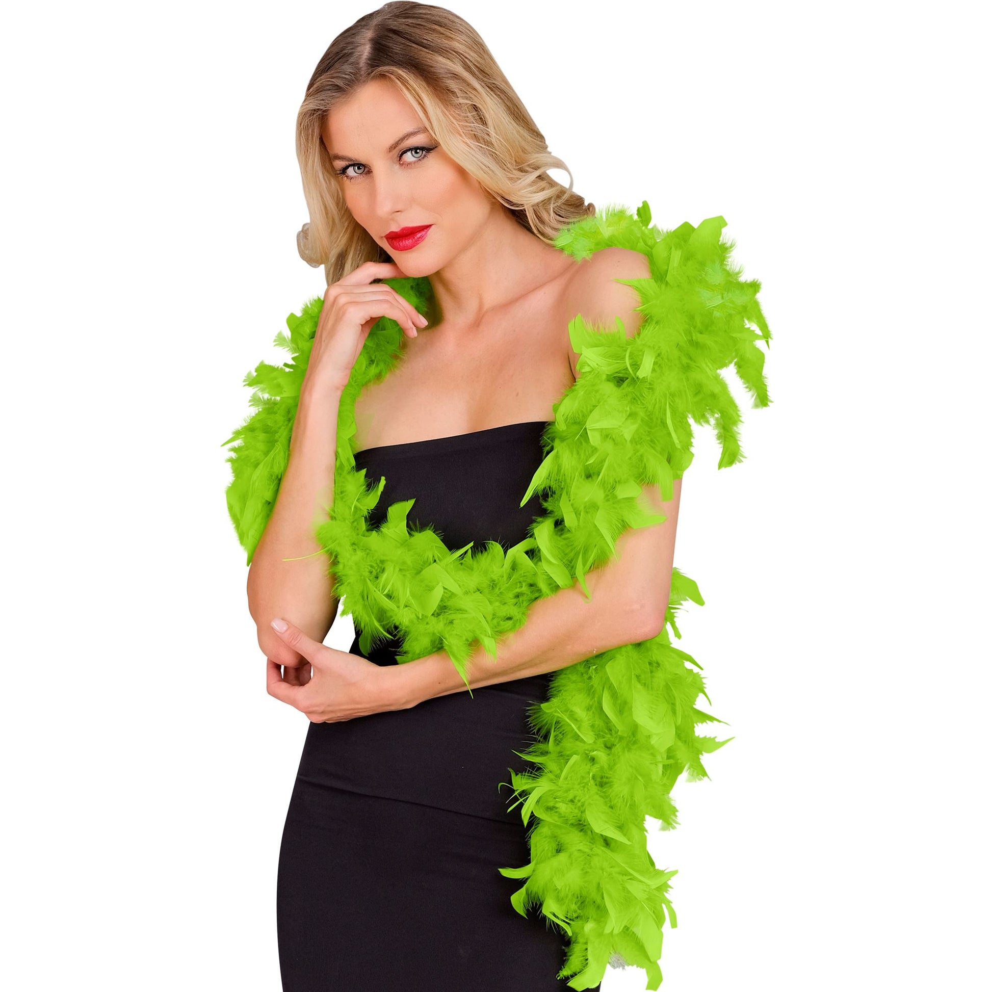 "FEDERBOA" lime - 1,80 m - 50 g – Detailansicht