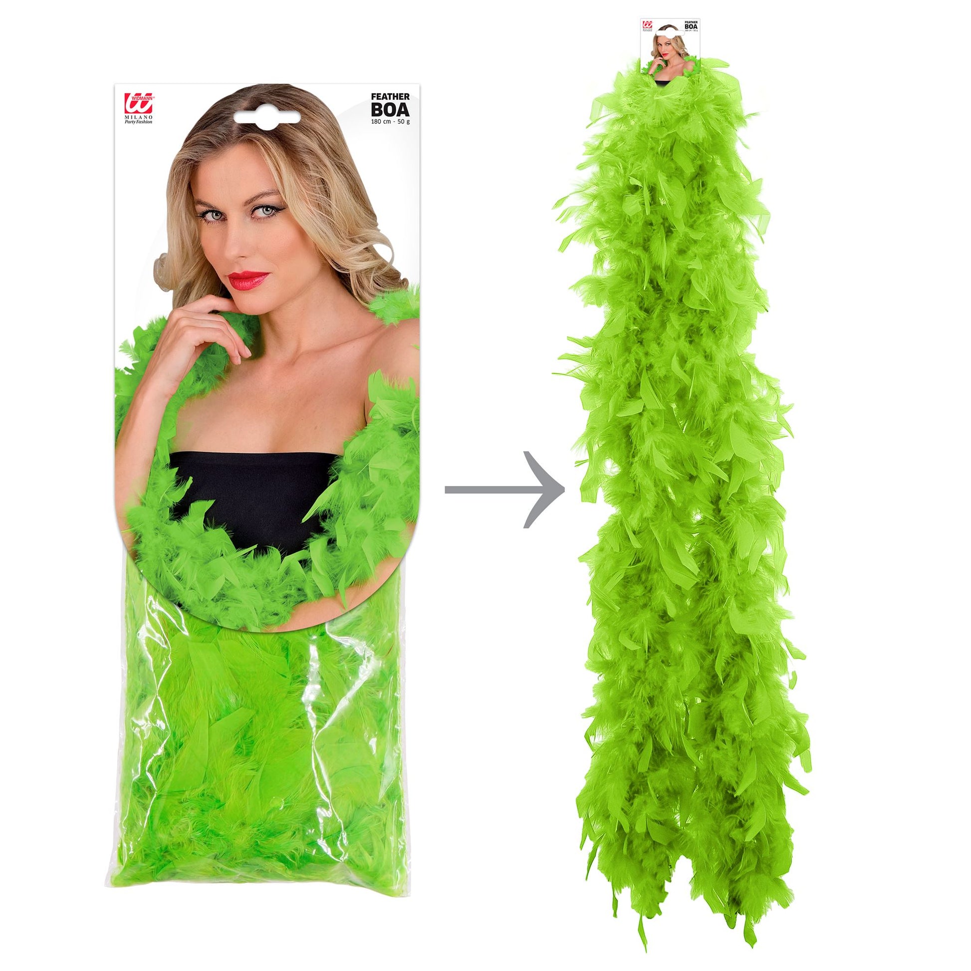 "FEDERBOA" lime - 1,80 m - 50 g – Ansicht 5