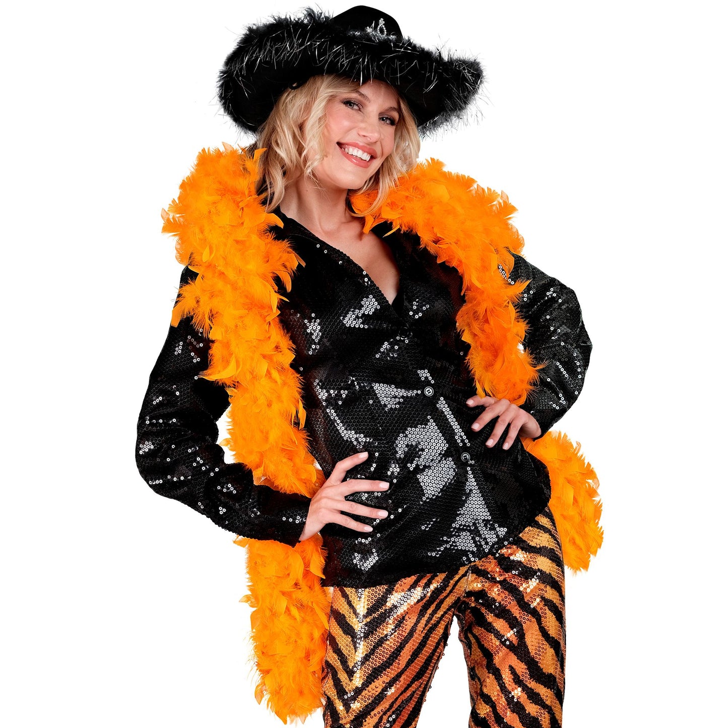 "FEDERBOA" orange - 1,80 m - 50 g – Ansicht 4