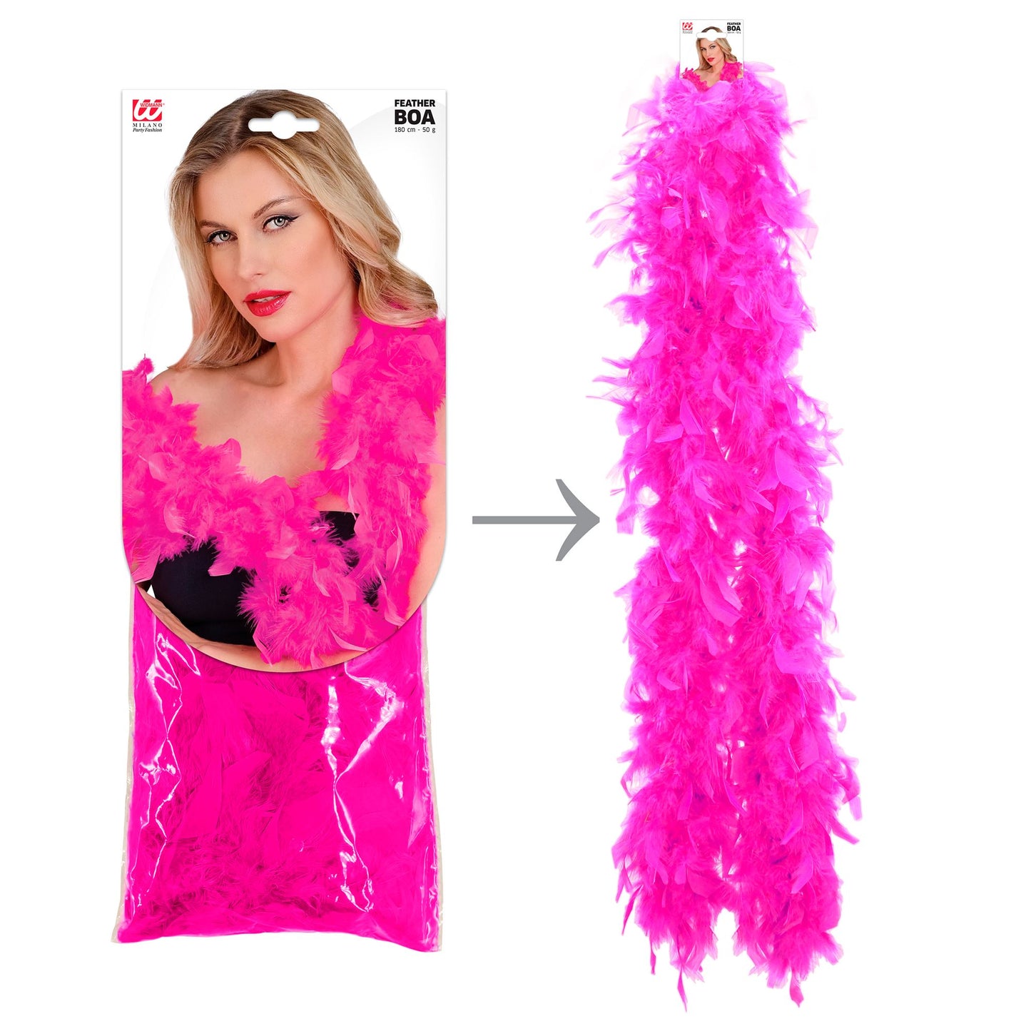 "FEDERBOA" pink - 1,80 m - 50 g – Ansicht 5