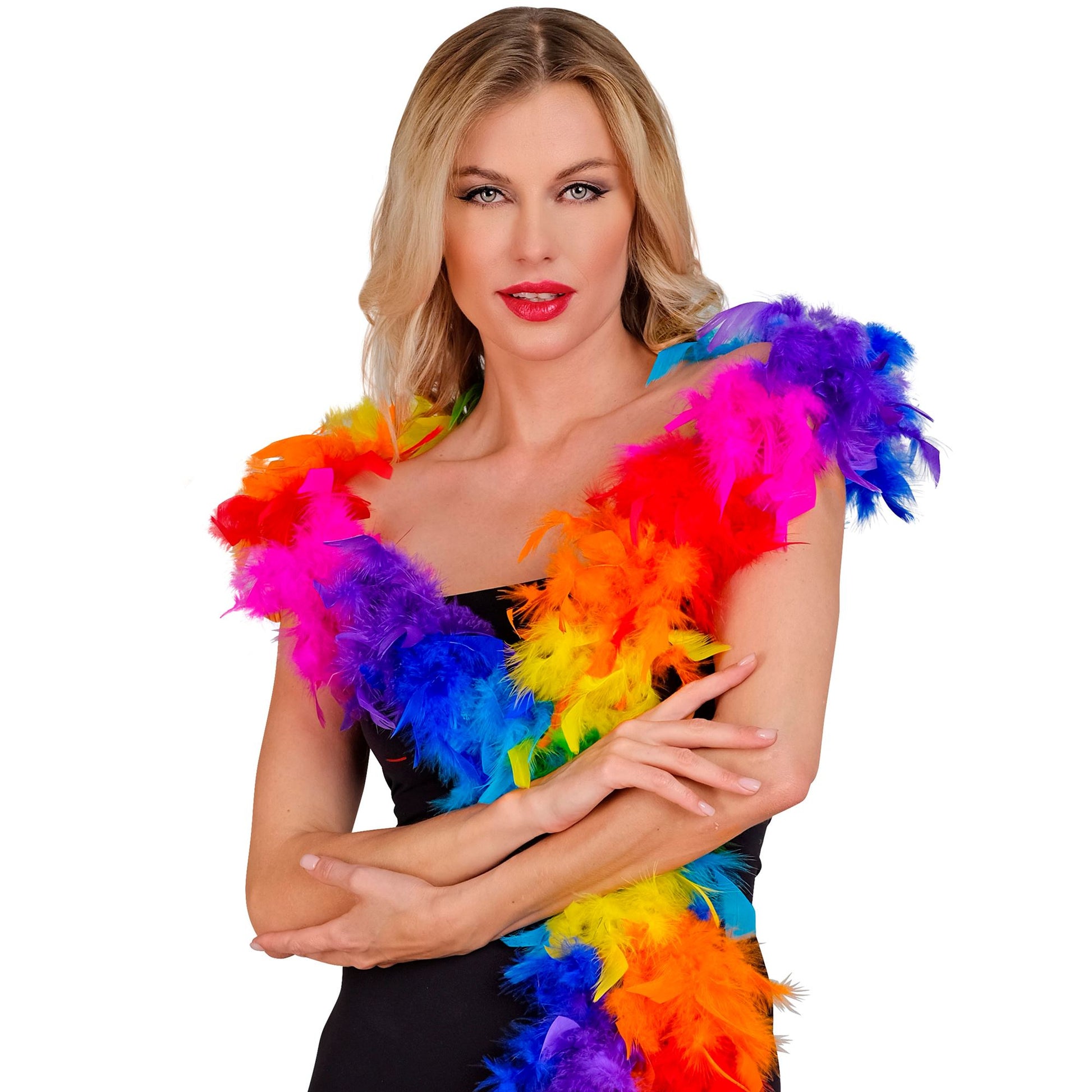 "FEDERBOA REGENBOGEN" - 1,80 m - 50 g – Vorderansicht