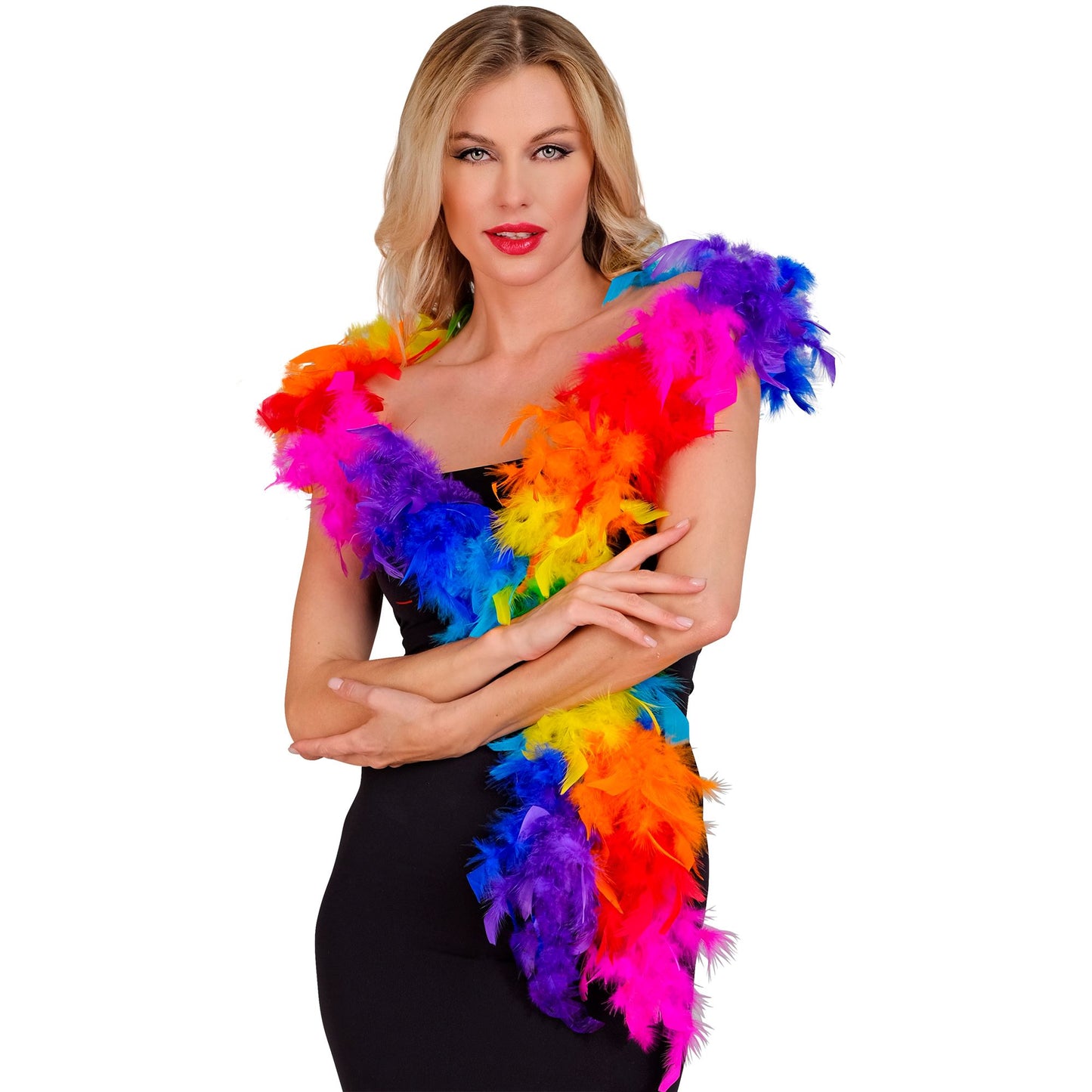 "FEDERBOA REGENBOGEN" - 1,80 m - 50 g – Detailansicht