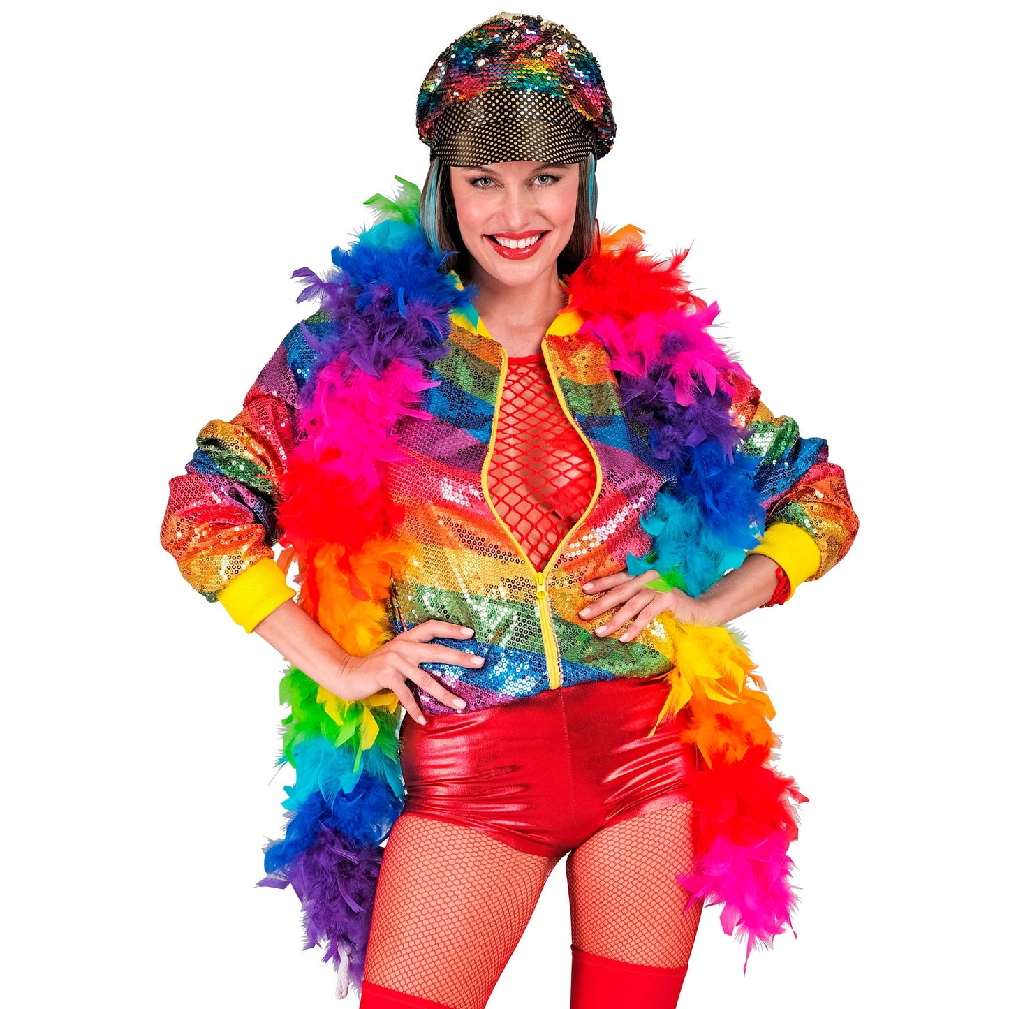 "FEDERBOA REGENBOGEN" - 1,80 m - 50 g – Ansicht 3