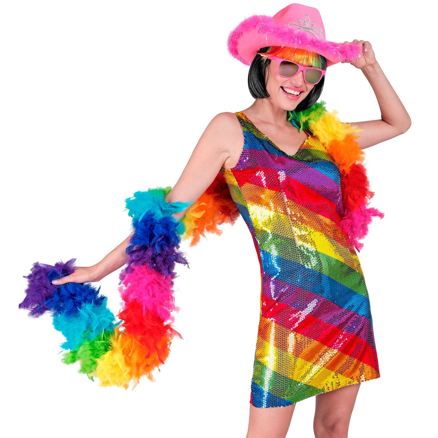 "FEDERBOA REGENBOGEN" - 1,80 m - 50 g – Ansicht 4