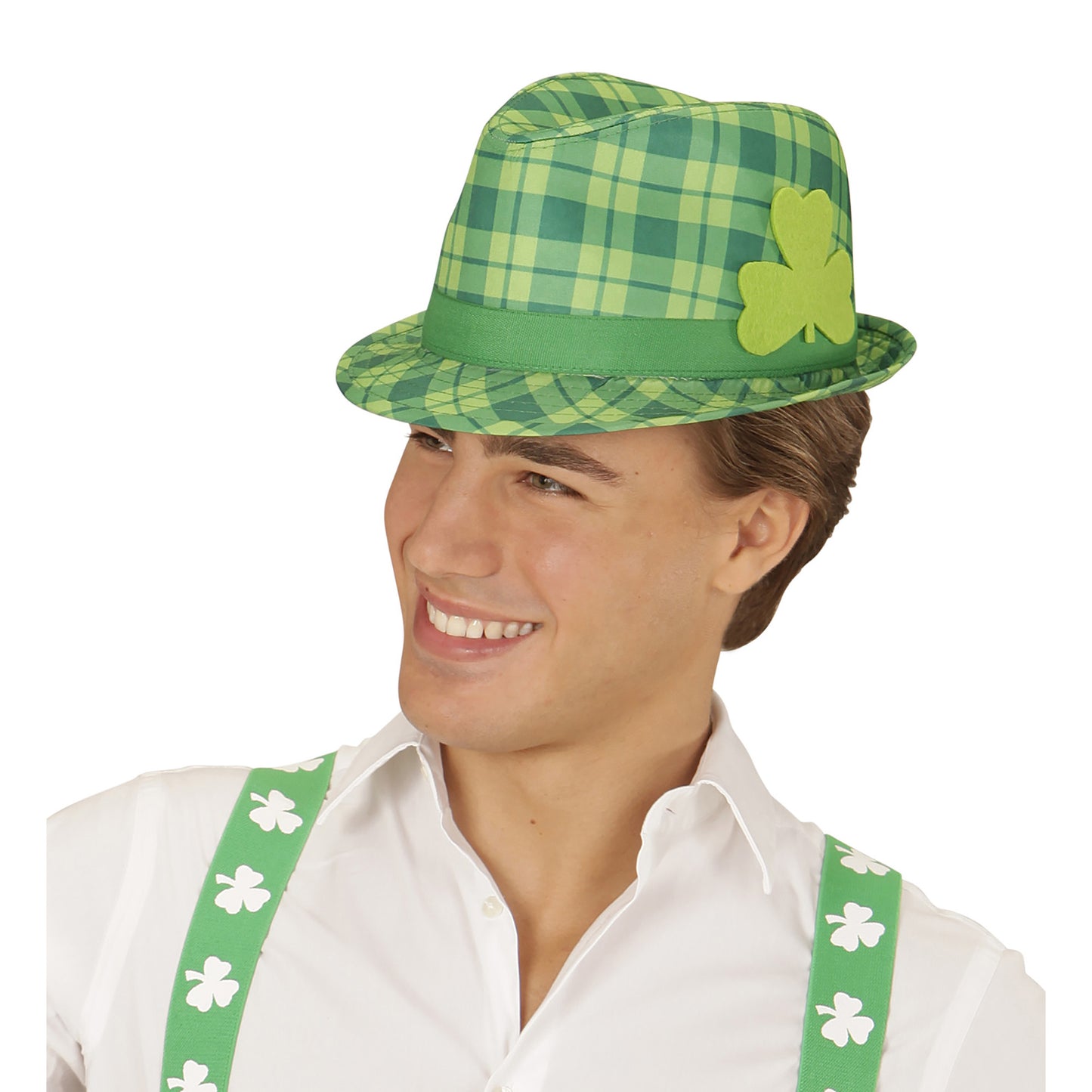 "FEDORA HUT ST. PATRICK'S DAY MIT IRISCHEM KLEEBLATT" – Detailansicht