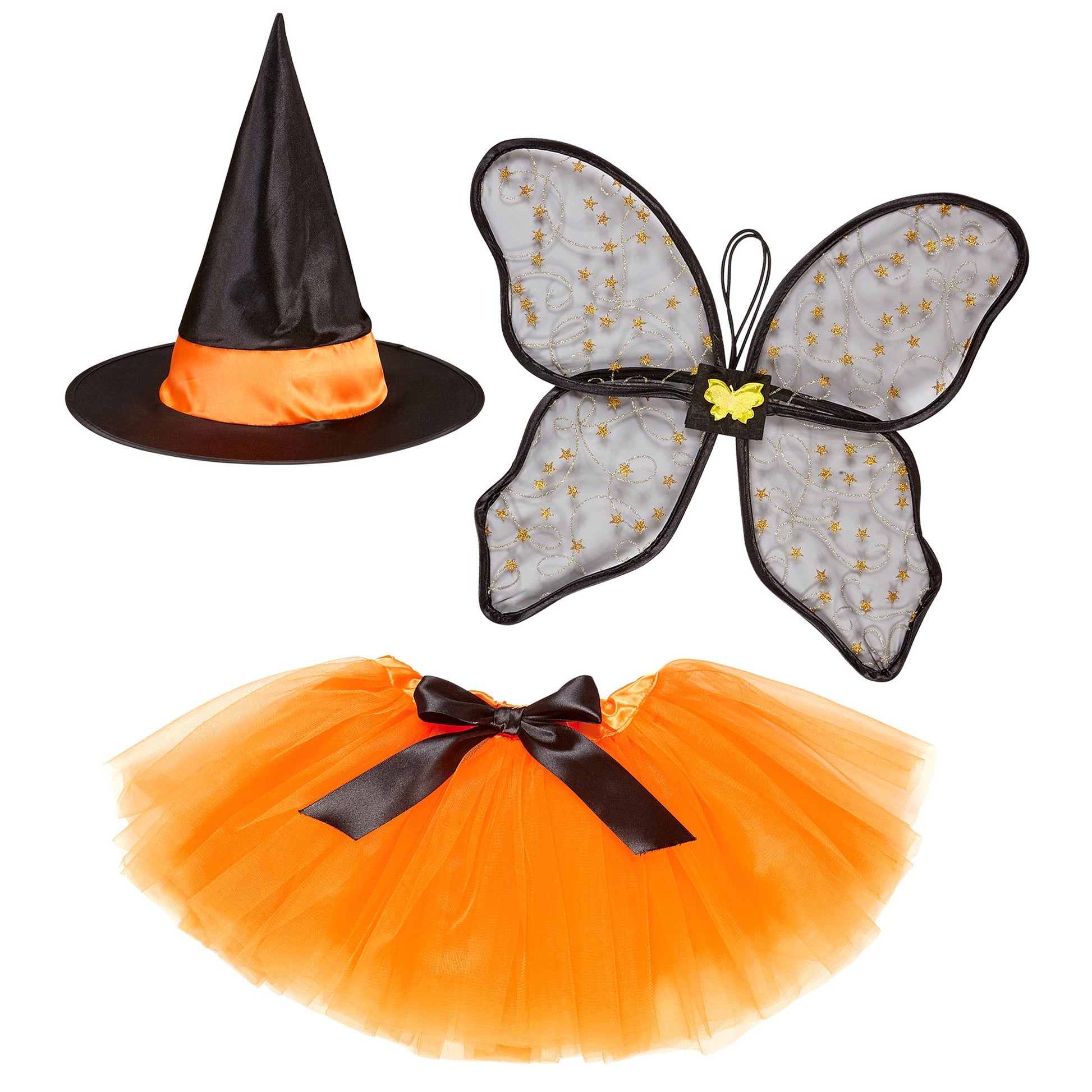 "FEENHEXE" (Tutu, Flügel, Hut) – Vorderansicht