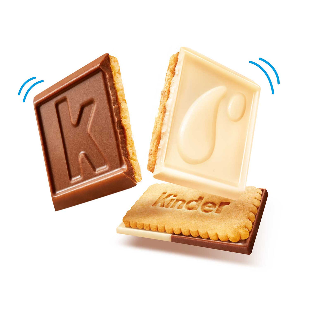 Ferrero Kinder Duo Kekse 12er Pack mit Weiss- und Milchschokolade 150 g