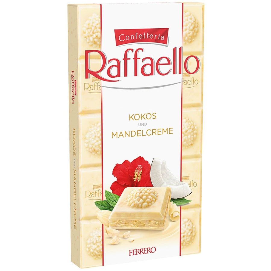 Ferrero Raffaello Tafel Weiss Schokolade mit Mandel-Kokoscreme 90 g