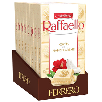 Ferrero Raffaello Tafel Weiss Schokolade mit Mandel-Kokoscreme 90 g