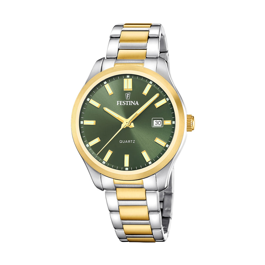 FESTINA ACERO CLASICO F20738_2 Herren Quarzuhr Gold 42 mm – Produktansicht
