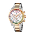 FESTINA BOYFRIEND RAINBOW F20608_2 Chronograph Armbanduhr 38 mm Gold ansicht-3