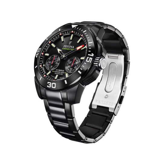 FESTINA Mod. CHRONO BIKE SPECIAL EDITION CONNECTED + Extra strap F20648_1 Chronograph Armbanduhr 47 mm Schwarz