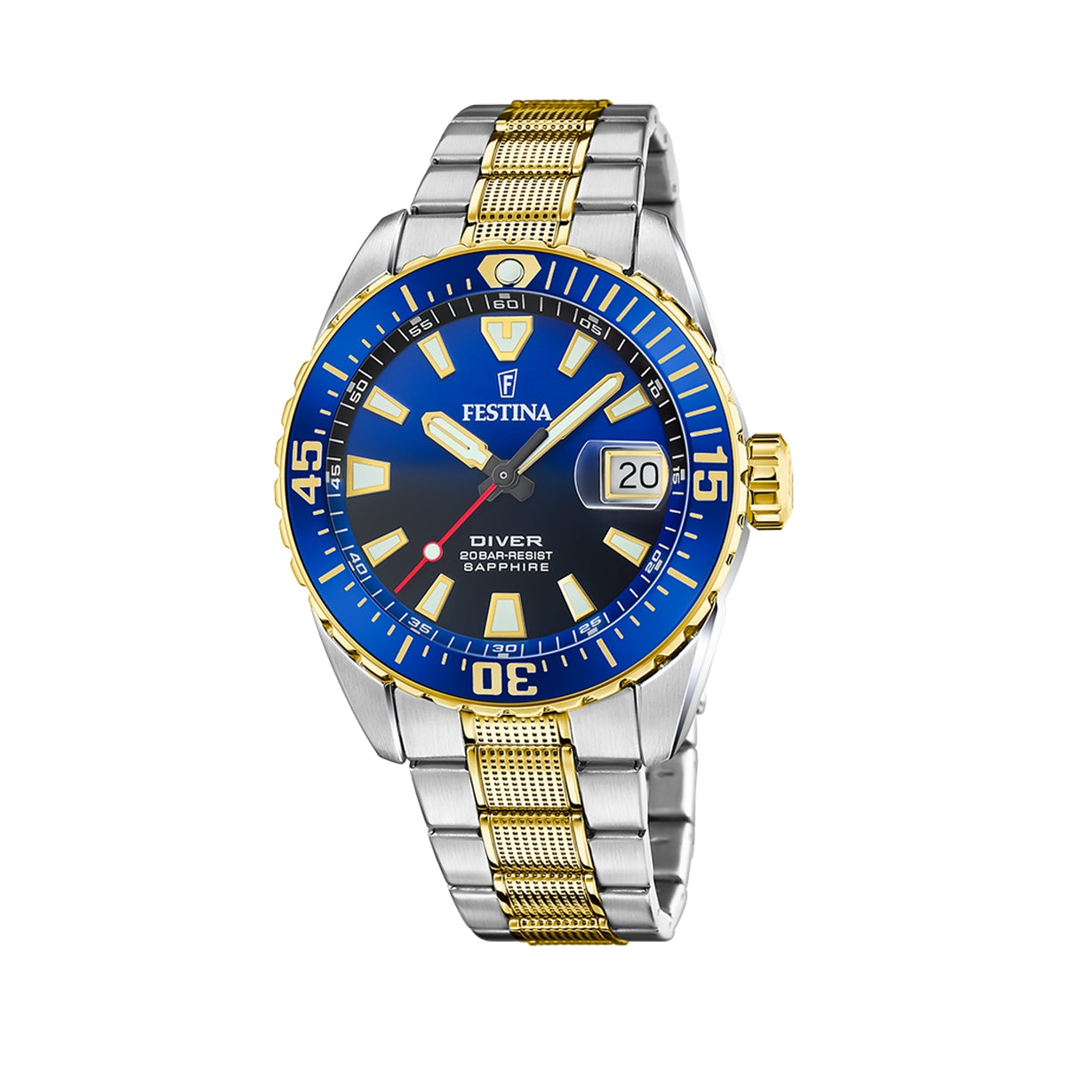 FESTINA THE ORIGINALS F20706_1 Date - Armbanduhr 41 mm Gold