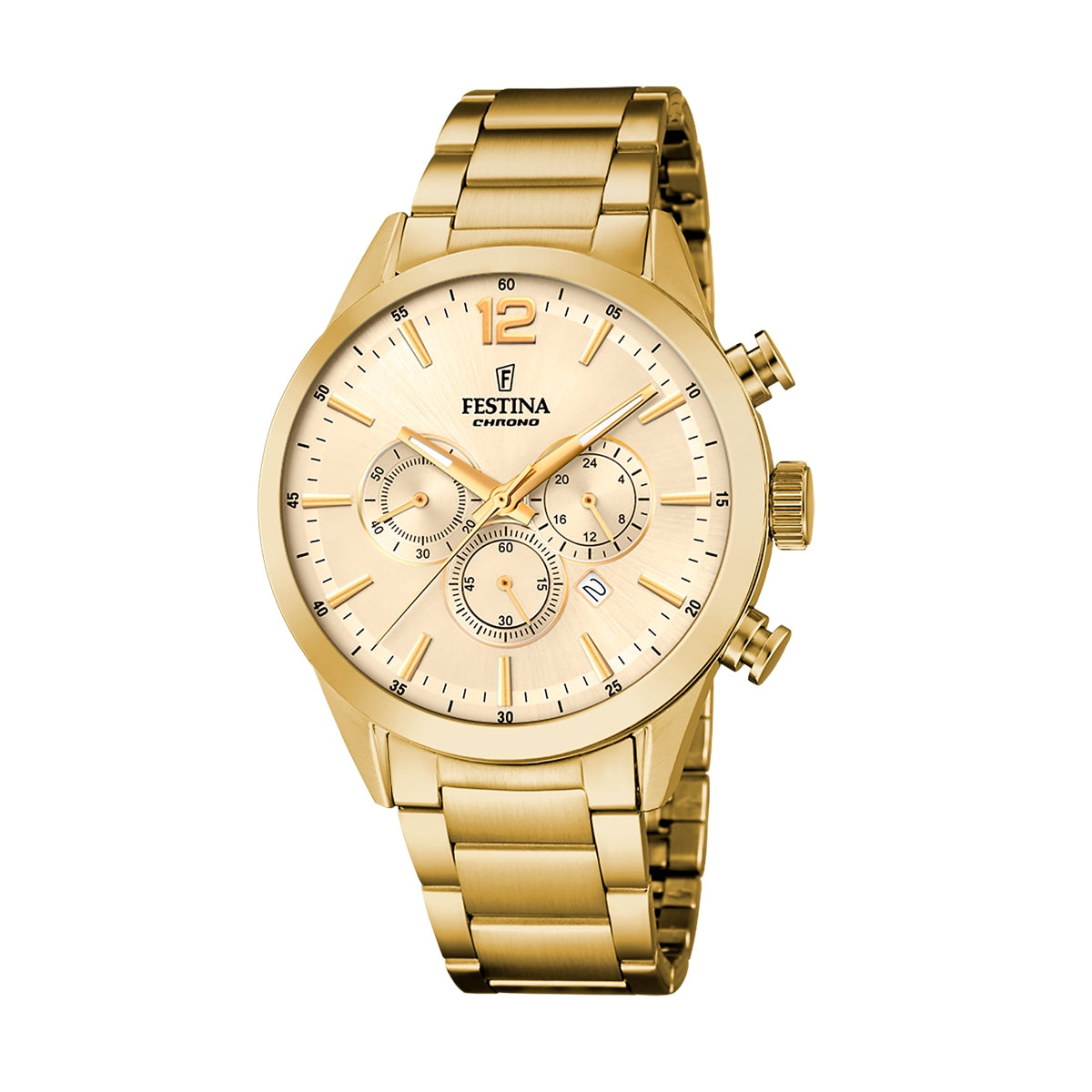 FESTINA TIMELESS CHRONOGRAPH F20633_4 Chronograph Armbanduhr 43.5 mm Gold