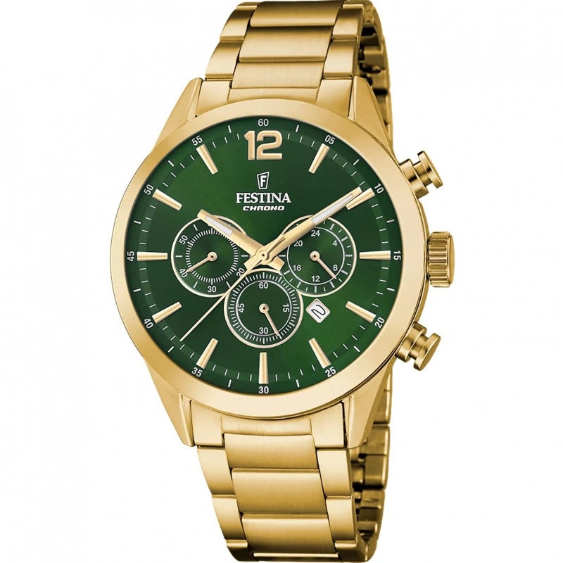 FESTINA TIMELESS CHRONOGRAPH F20633_5 Chronograph Armbanduhr 43.5 mm Gold