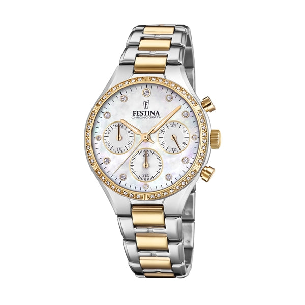 FESTINA WATCHES Mod. F20402/1 F20402_1 Chronograph Armbanduhr 36 mm Gold